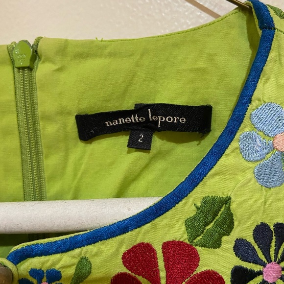 Nanette Lepore Embroidered Mexican Dress - Picture 13 of 16